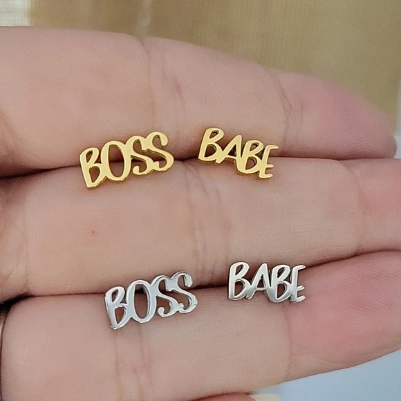 Jewelry - 🔥LAST PAIRS🔥 Boss Babe Stud Earrings, choice of color